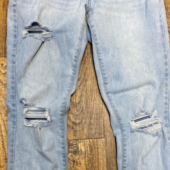 Aeropostale size 4R Blue High Rise Jeggings stretch destroyed distressed comfy - Picture 5 of 10